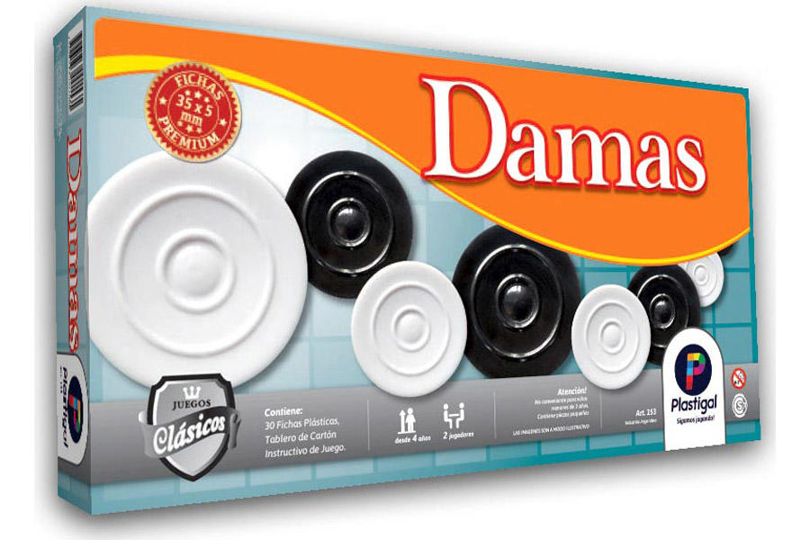 DAMAS SUPER C/TABLERO 40X40