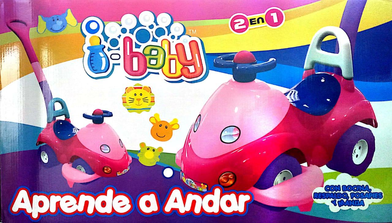 ANDARIN 2 EN 1 ROSA - BARRA DE ARRASTRE Y POSAPIE -