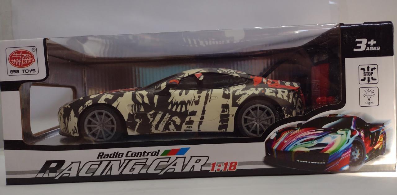 AUTO GRAFITTI R/C 1:18 CON LUZ BATERIA RECARGABLE USB