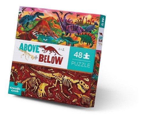 PUZZLE ARRIBA Y ABAJO DINO 48 PIEZAS
