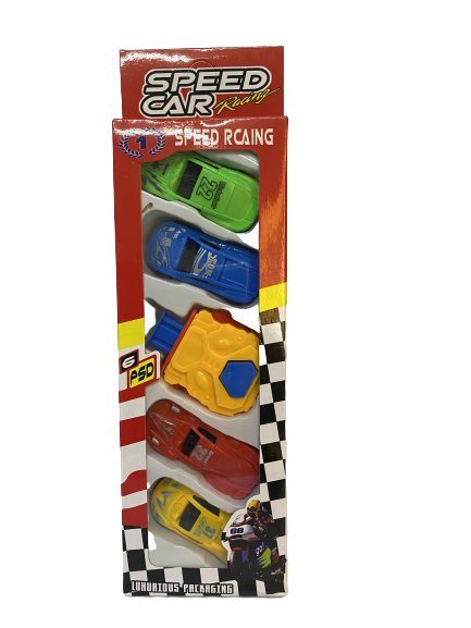 AUTOS X 4 CON LANZADOR EN CAJA (60697)