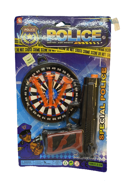 PISTOLA LANZA DARDOS DE POLICIA (60538)