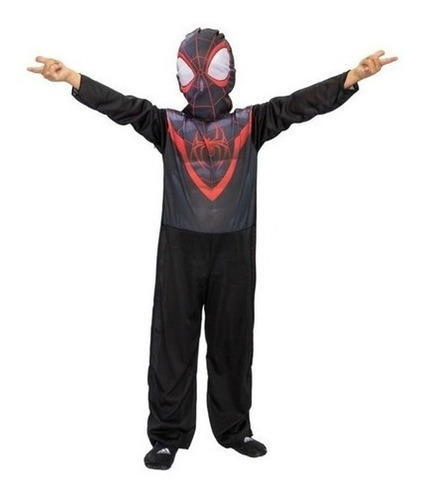 DISFRAZ ECONOMICO DE MILES MORALES (SPIDERMAN NEGRO)