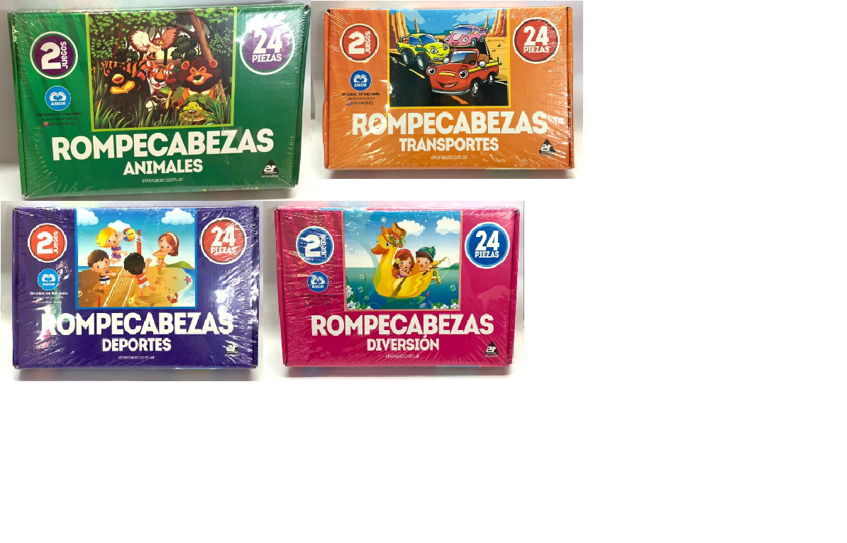ROMPECABEZAS / PUZZLE 2 EN 1 - MODELOS SURTIDOS - EL RENACER