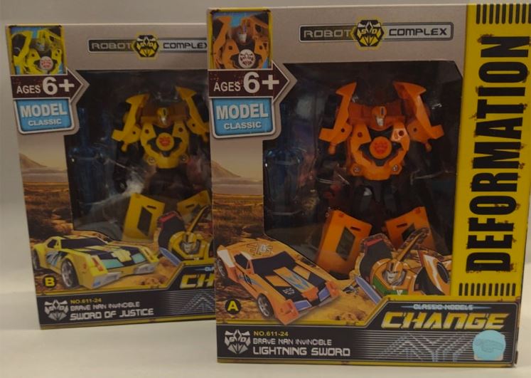 ROBOT TRANSFORMER VEHICULO CHICO - COLORES SURTIDOS