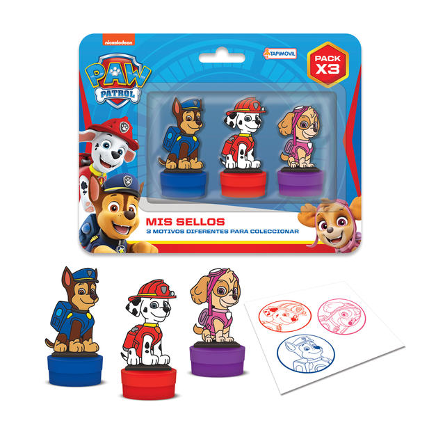 PACK X 3 SELLITOS PAW PATROL