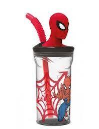 VASO CON FIGURA 3D SPIDERMAN