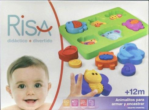 ANIMALITOS P/ARMAR C/ENCASTRE EN CAJA