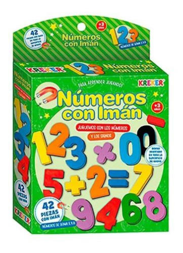 NUMEROS C/IMAN 42PZAS EN CAJA