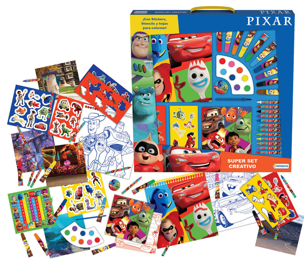 SUPER SET CREATIVO PIXAR