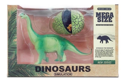 DINOSAURIO CON HUEVO EN CAJA
