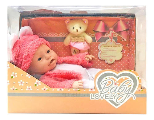 BEBE CON OSITO LOVELY EN CAJA