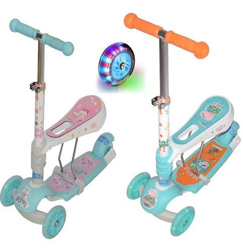 MONOPATIN 2 EN 1 CON LUZ PEPPA PIG