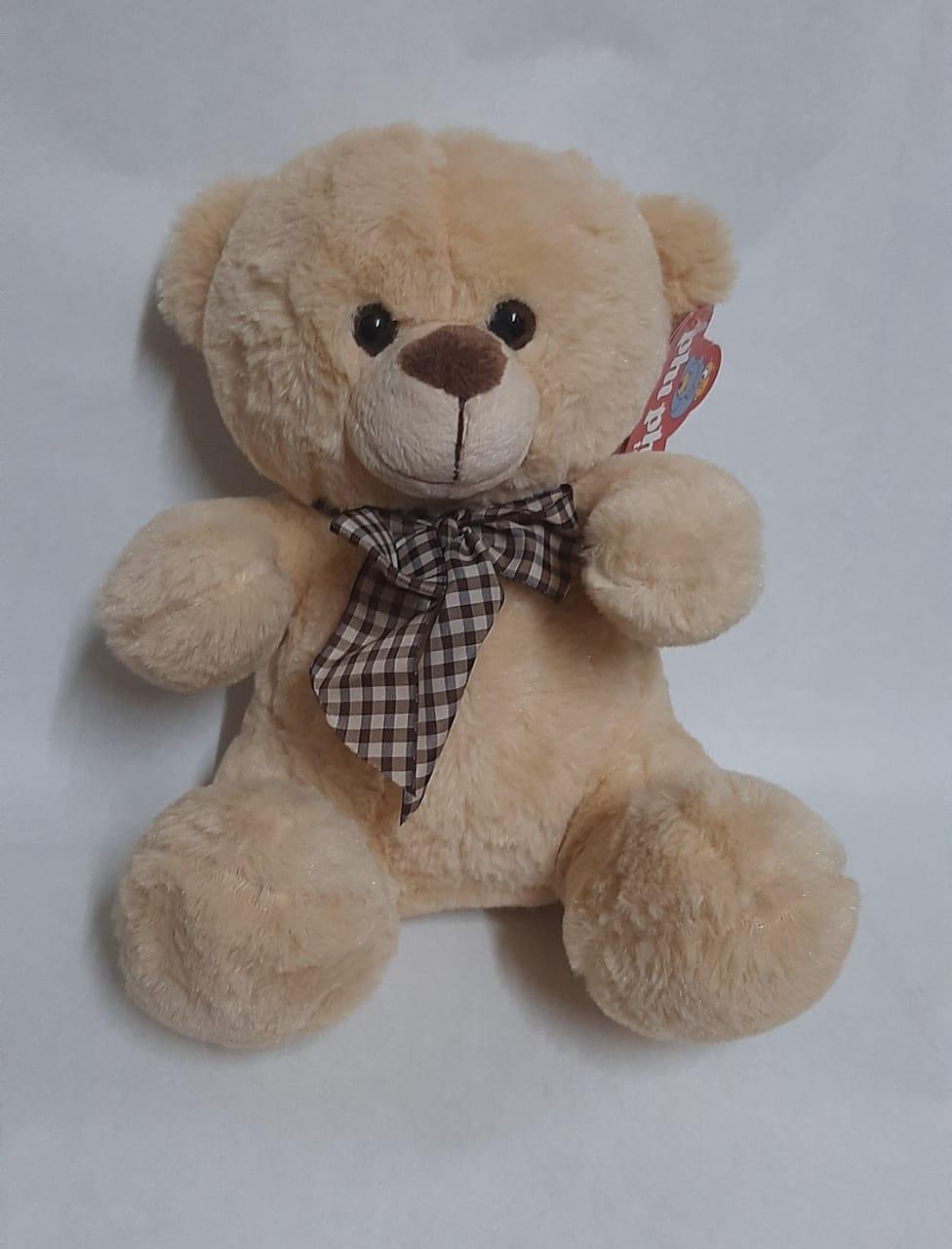 OSO DE PELUCHE CON MOÑO - COLORES SURTIDOS -
