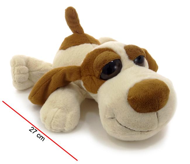 PERRO DE PELUCHE ECHADO 22CM