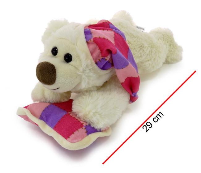 OSO DORMILON CON ALMOHADA MEDIANO - COLORES SURTIDOS