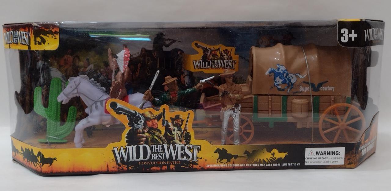 SET COWBOY C/CARRUAJE EN CAJA