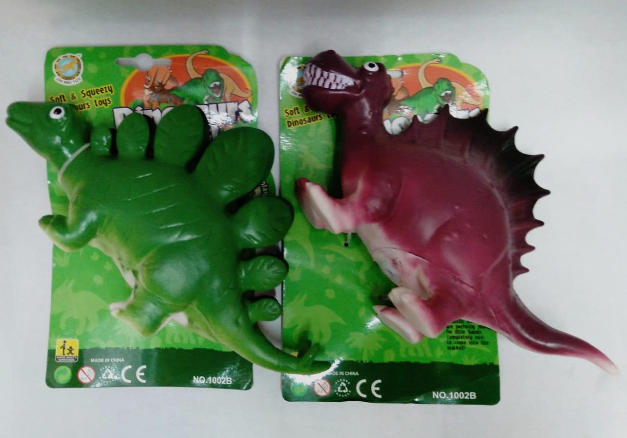DINOSAURIO SOFT MEDIANO E/BLISTER - COLORES SURTIDOS