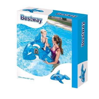 BALLENA INFLABLE TRANSPARENTE 160CM EN CAJA