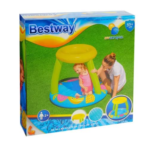 PILETA INFLABLE CON TECHO 94CM EN CAJA