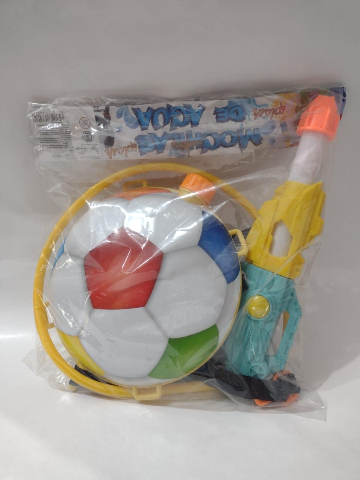 PISTOLA DE AGUA CON MOCHILA PELOTA