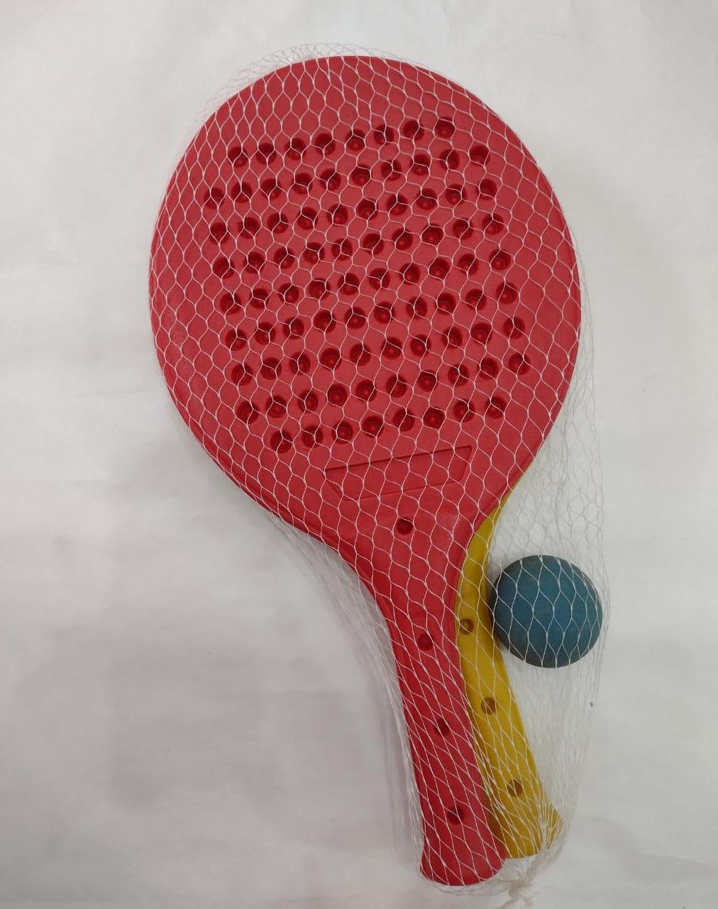 PALETA X2 C/PELOTA TENIS EN RED