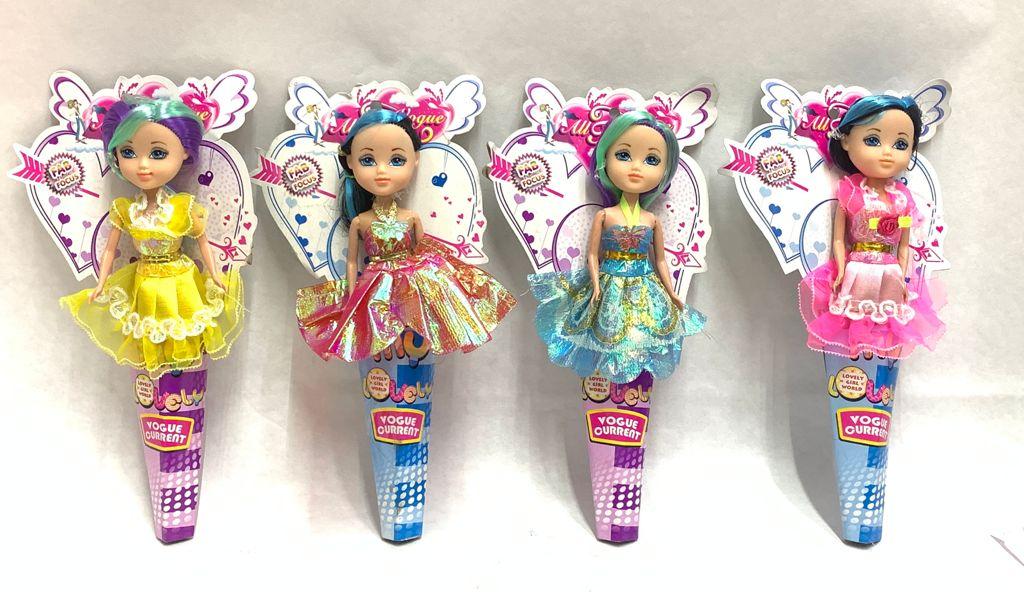 MINI MUÑECA CON VESTIDO MARIPOSA
