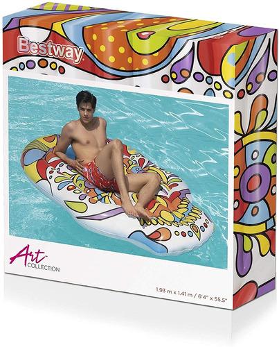 COLCHONETA FIESTA CALAVERA INFLABLE 193X141CM