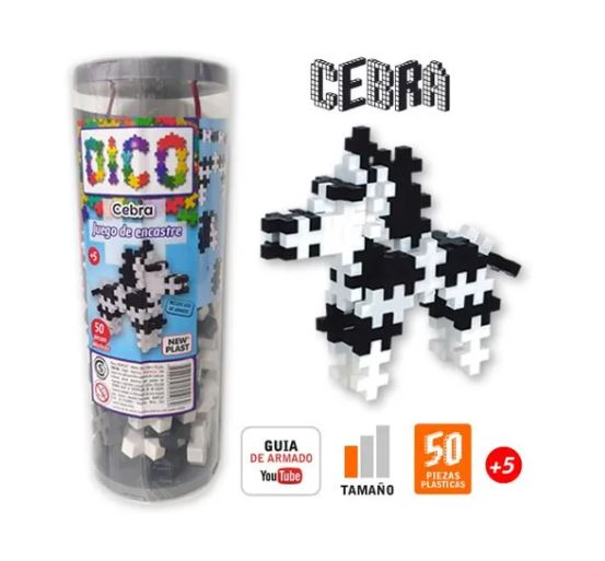 DICO CEBRA ENCASTRE 50PZAS EN TUBO