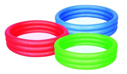 PILETA INFLABLE LISA 3 AROS 122 CM