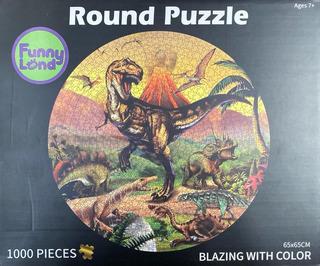 ROMPECABEZAS 1000PZS CIRCULAR DINOS