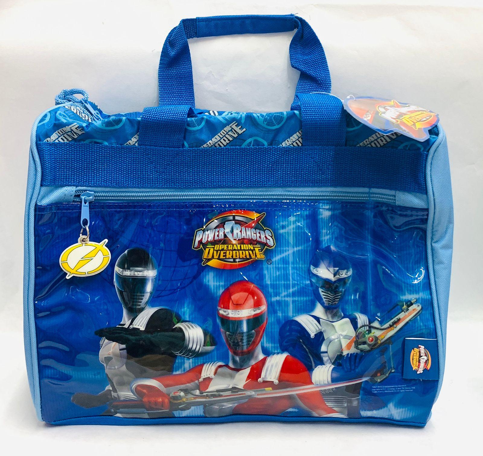 BOLSO CUADRADO POWER RANGERS LONA