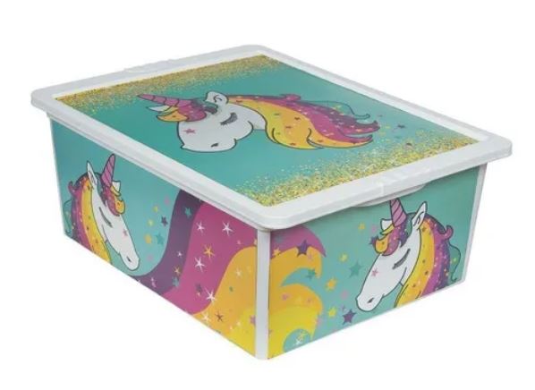 CAJA ORGANIZADORA 17LTS UNICORNIO