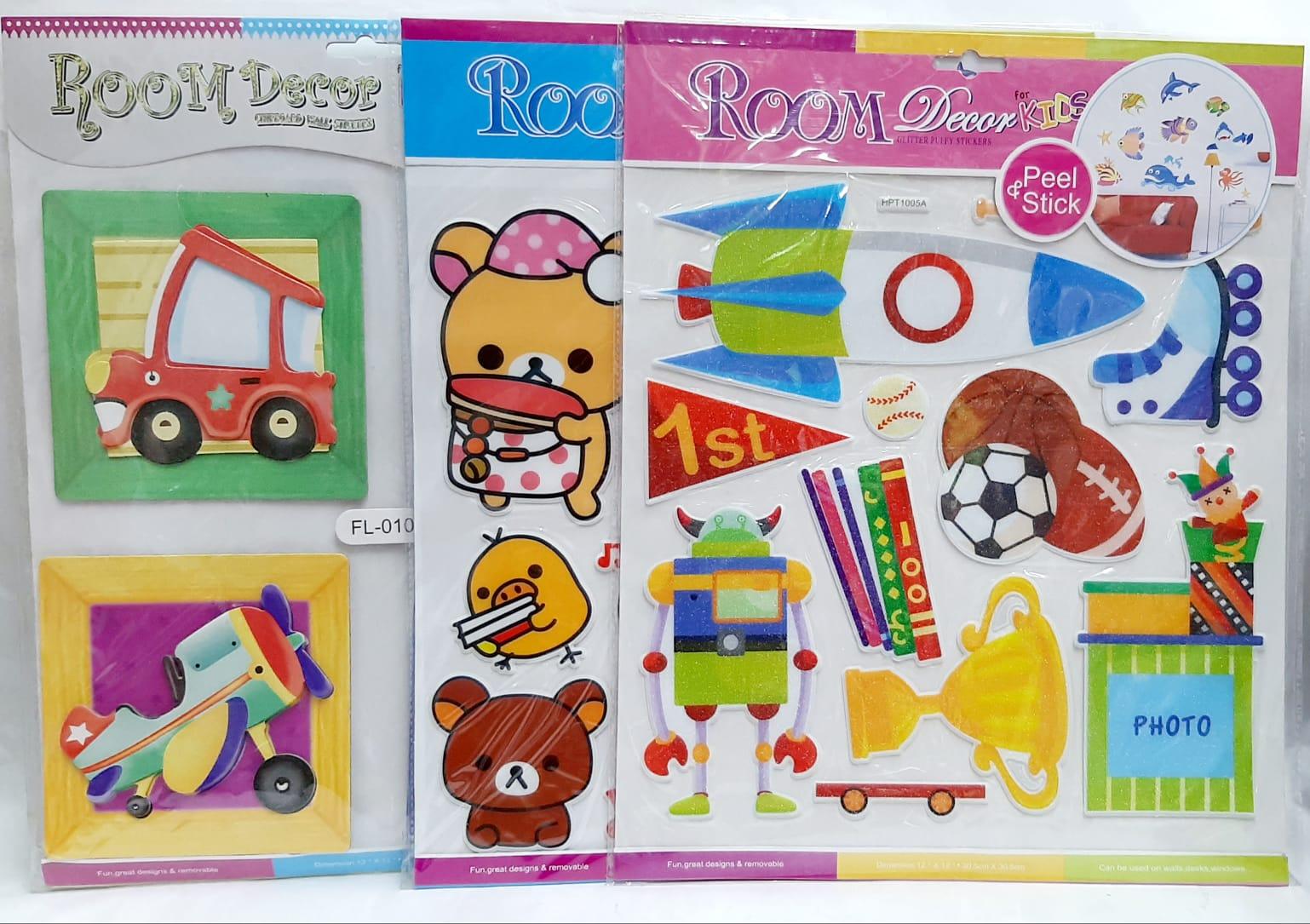STICKER 3D ROOM DECOR GRANDE - MODELOS SURTIDOS