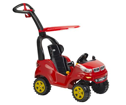 AUTO PUSH CAR ADVENTURE CON MANIJA ROJO