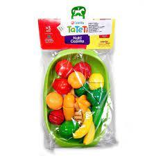 FUENTE CON FRUTAS Y VERDURAS CON ABROJO