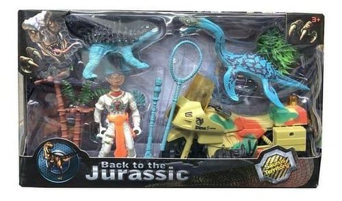 SET DINOSAURIOS CON VEHICULO CHICO