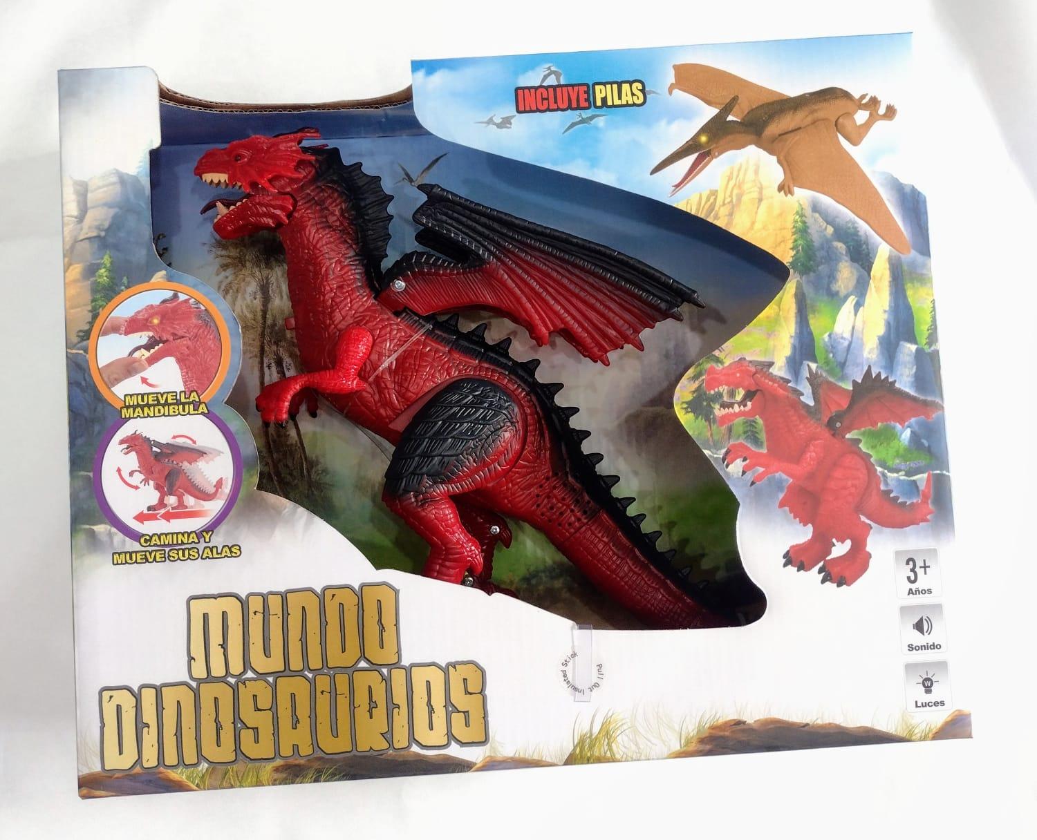 DINOSAURIO CAMINA C/LUZ Y SONIDO