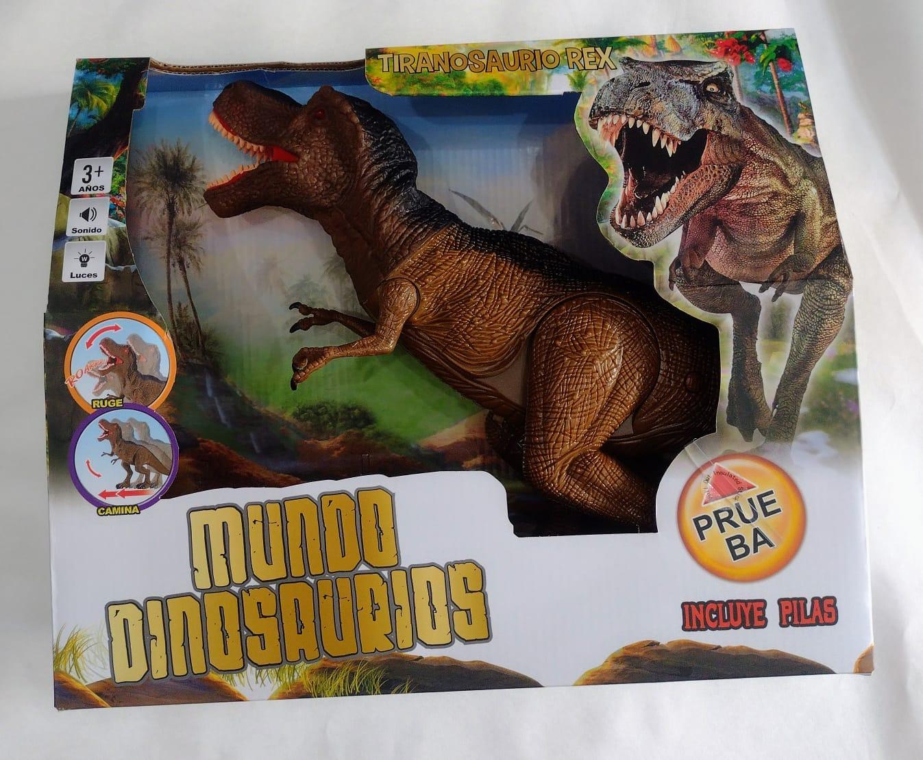 DINOSAURIO CAMINA C/LUZ Y SONIDO