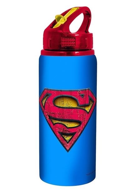 BOTELLA DE ALUMINIO CON PICO DE SUPERMAN