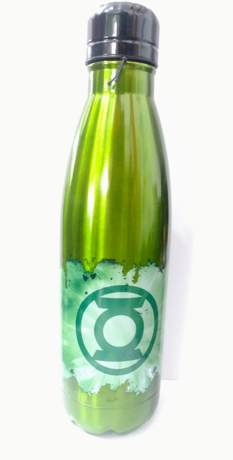 BOTELLA DE ACERO INOXIDABLE LINTERNA VERDE
