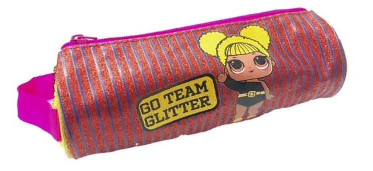 CARTUCHERA TUBO LOL GLITTER