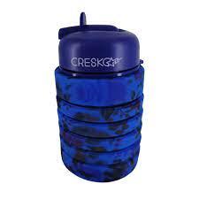 BOTELLA PLEGABLE  FLOREADA AZUL