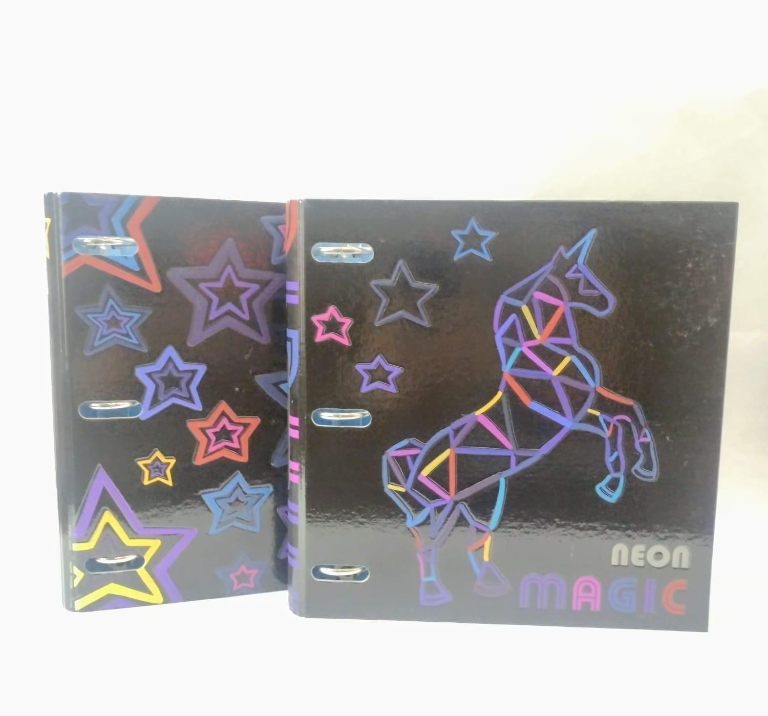 CARPETA 3 ANILLOS NEON
