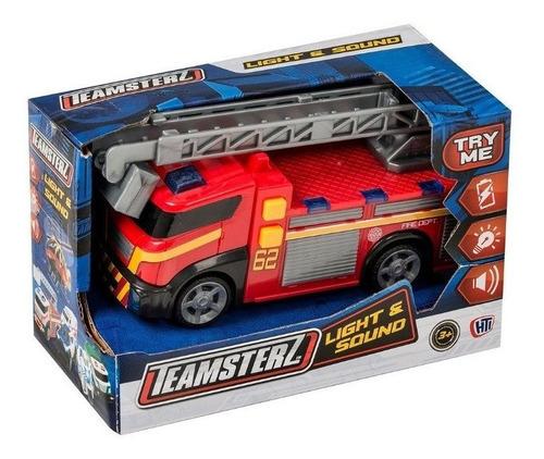 TEAMSTERZ CAMION BOMBERO CON LUZ Y SONIDO