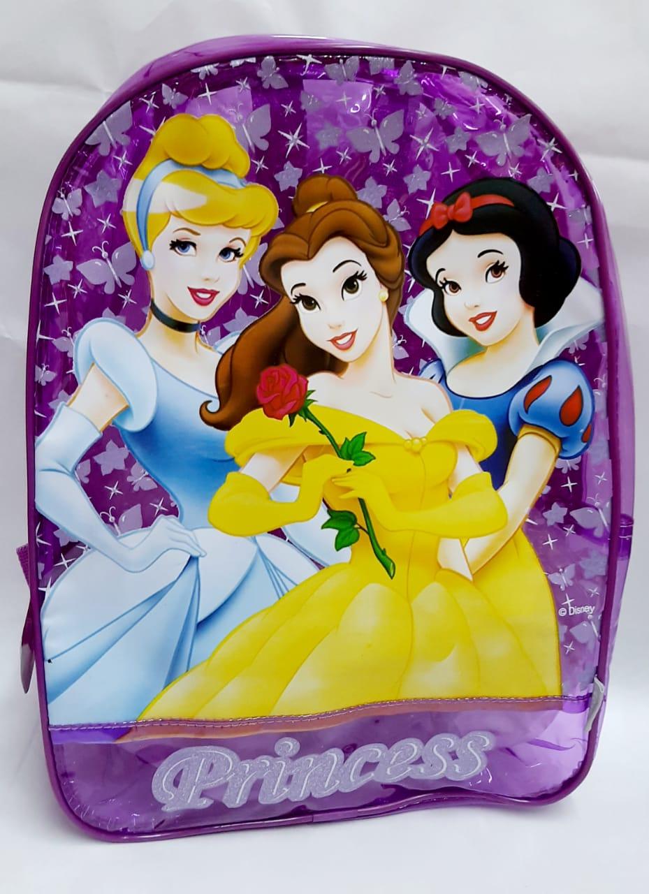 MOCHILA ESPALDA PRINCESAS TRANSPARENTE