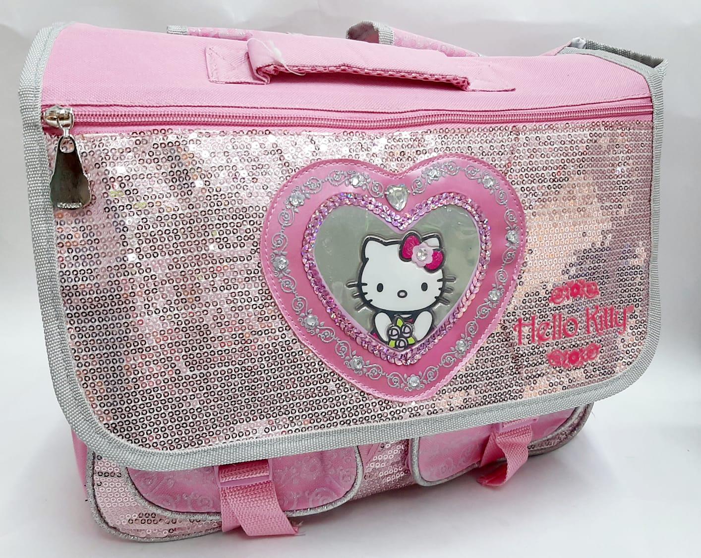 MOCHILA MORRAL KITTY C/LENTEJUELAS