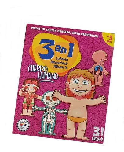 JUEGOS 3 EN 1 CUERPO HUMANO