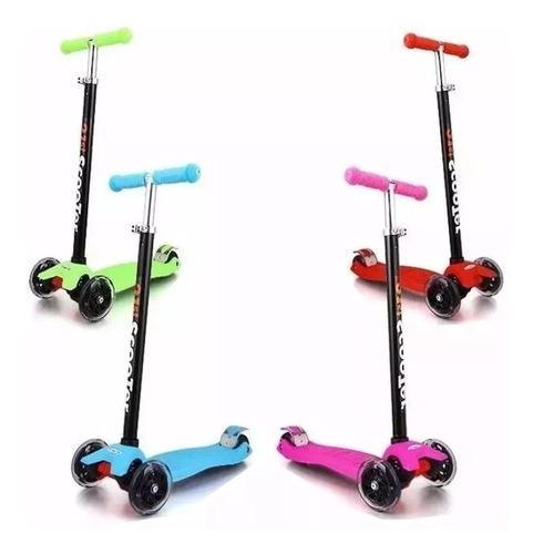 MONOPATIN PLEGABLE CON LUZ GRANDE - HASTA 60 KGS