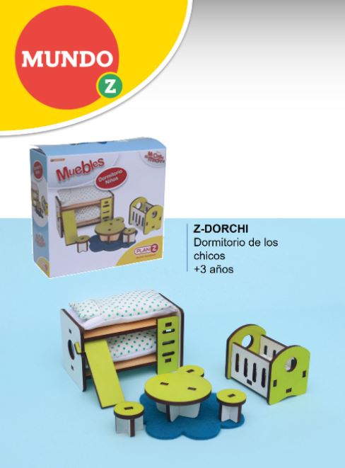 MUEBLES MADERA DORMITORIO CHICOS